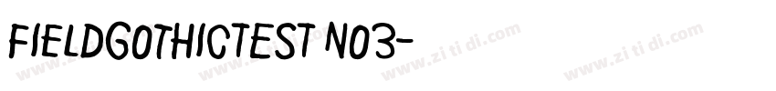 FieldGothicTEST No3字体转换
